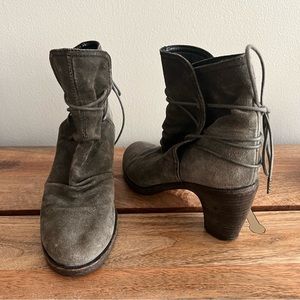 FIORENTINI + BAKER Suede Leather Slouch Booties size 37